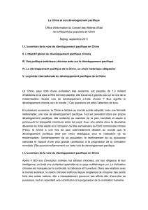 La Chine et son développement pacifique