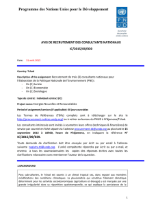IC/2015/09/039 - UNDP | Procurement Notices