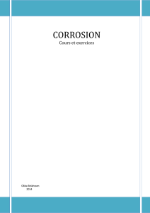 corrosion - Plateforme e-learning, Université de Biskra