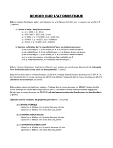 Devoir atomistique