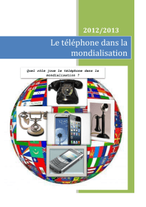 Le téléphone dans la mondialisation