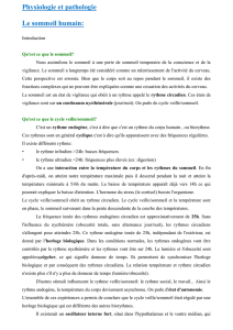 Physiologie et pathologie Le sommeil humain