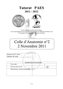 Colle d`Anatomie n°2 2_11_2011 SUJET