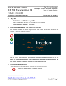 INF-130 Travail pratique #3 Travail en équipe