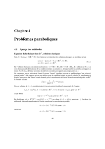 Problèmes paraboliques