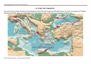Le trajet des Argonautes…