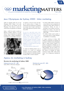 Jeux Olympiques de Sydney 2000 : bilan marketing