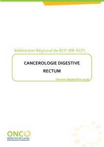 Cancérologie digestive - Rectum - Onco Nord-Pas-de