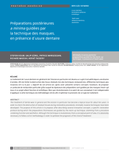 Préparations postérieures a minimaguidées par la