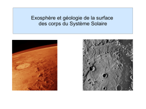 La géologie de surface des planètes telluriques: Mars