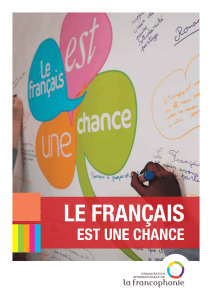 "Le français est une chance" : brochure sur la langue française