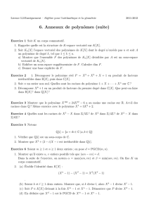 6. Anneaux de polynômes (suite) - Licence de mathématiques Lyon 1