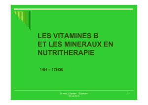 la vitamine b3/niacine