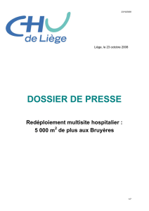 Redéploiement multisite hospitalier - CHU de Liège