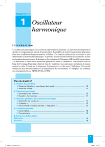 1 Oscillateur harmonique