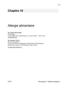 Allergie alimentaire