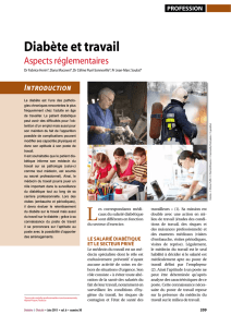 diabète et travail - Diabète et Obésité