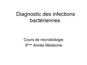 Diagnostic des infections bactériennes - ceil@univ