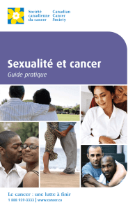 Sexualité et cancer : Guide pratique. Société canadienne du cancer