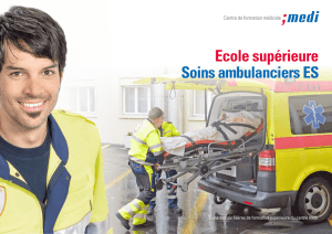 Ecole supérieure Soins ambulanciers ES