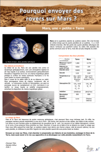 Mars, une « petite » Terre