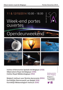 Observatoire royal de Belgique Portes Ouvertes 2014
