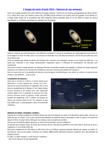 Saturne et ses anneaux - Société d`Astronomie Populaire de Limoges