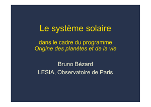 Le système solaire