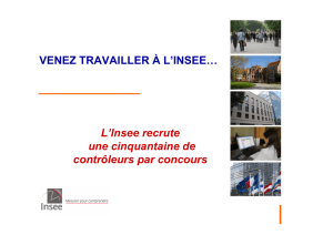 VENEZ TRAVAILLER À L`INSEE…