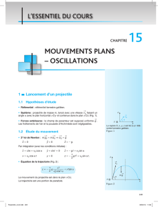 "Mouvements plans - oscillations" 9 pages