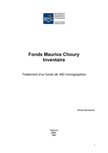 Fonds Maurice Choury