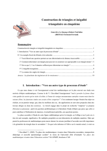 Construction de triangles en cinquième