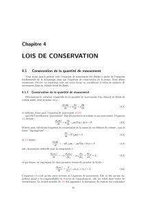 LOIS DE CONSERVATION - ESPCI