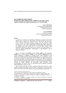 LES VERBES DE MOUVEMENT ENTRE LES