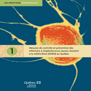 Mesures de contrôle et prévention des infections à Staphylococcus