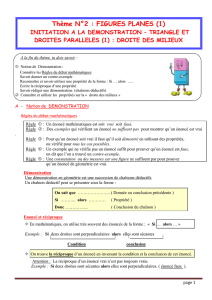 Thème N°2 : FIGURES PLANES (1)