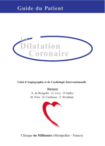 Dilatation Coronaire