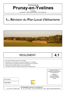 Règlement PLU - Prunay en Yvelines