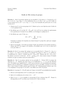 Licence 3 Alg`ebre Université Paris Diderot 2015-2016 - IMJ-PRG