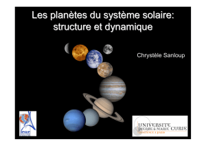 Les planètes du système solaire: structure et dynamique
