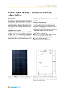 Hareon Solar HR-Poly – Panneaux à cellules polycristallines