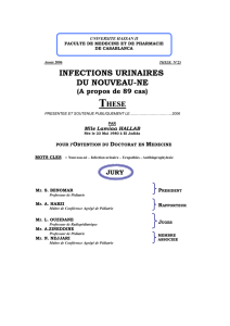 infections urinaires du nouveau-ne