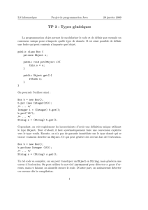 TP 3 : Types génériques