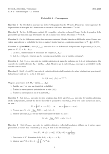 Convergences et approximations