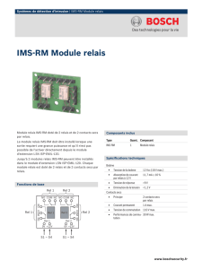 IMS-RM Module relais - Bosch Security Systems
