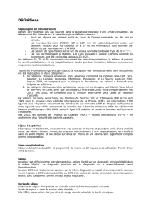 Définitions : Statistique médicale