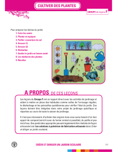 groupe f: cultiver des plantes