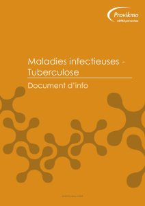 Maladies infectieuses - Tuberculose