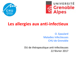 Les allergies aux antibiotiques