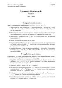 Géométrie birationnelle - Institut de Mathématiques de Toulouse